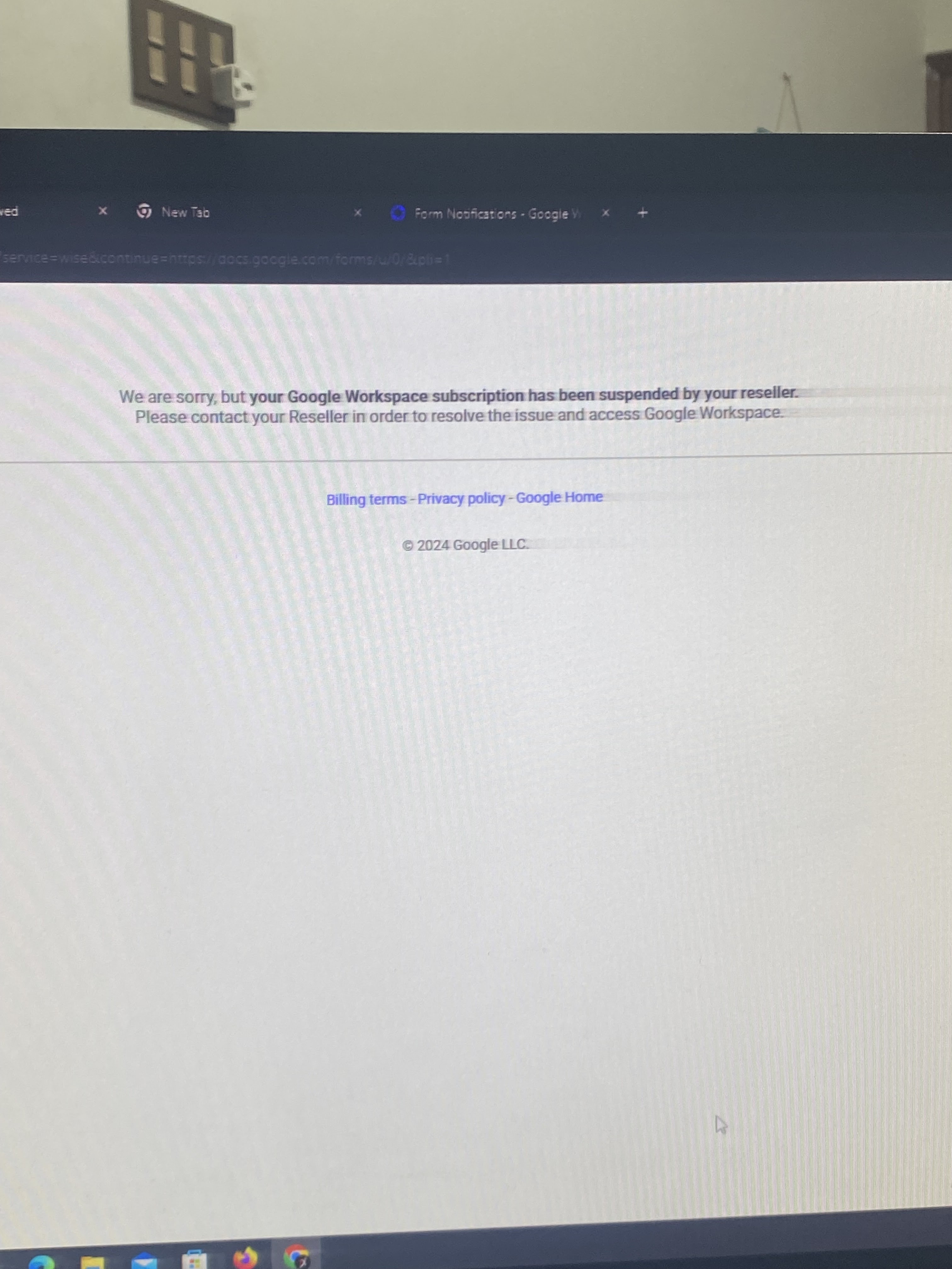 WORKPLACE SUSPENDED - Google Workspace Admin Community