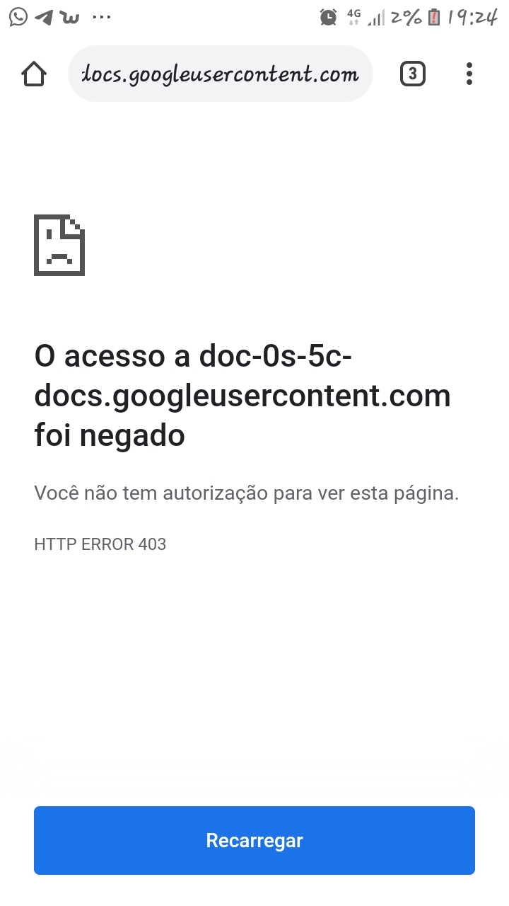 Não cnsg fazer upload dos doc ''A imagem que você enviou não