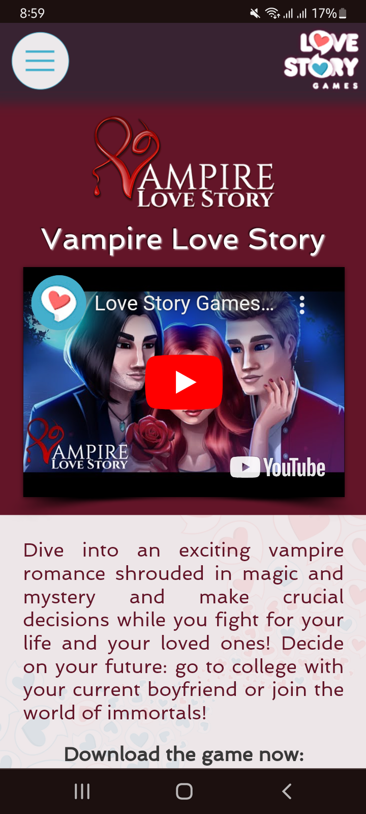 I need this old love story again in play store because i find them better  than this one - Google Play Community