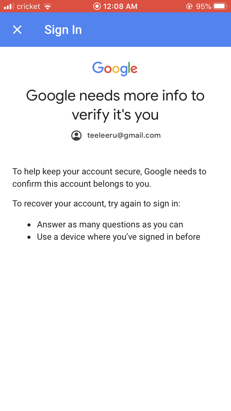 How can I recover my account? - Google Account Community