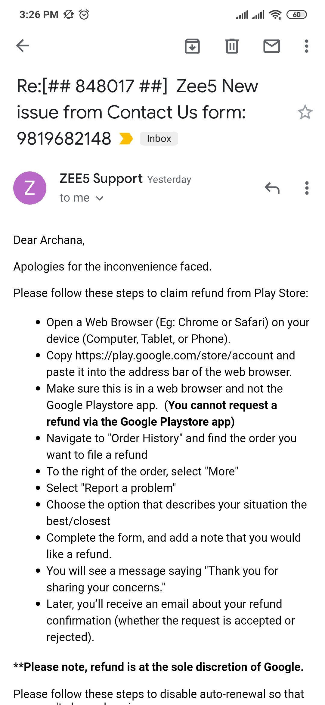 Payment Deducted From Bank Account But Not Reflecting In Order History Of Google Play Store Account Google Play Community