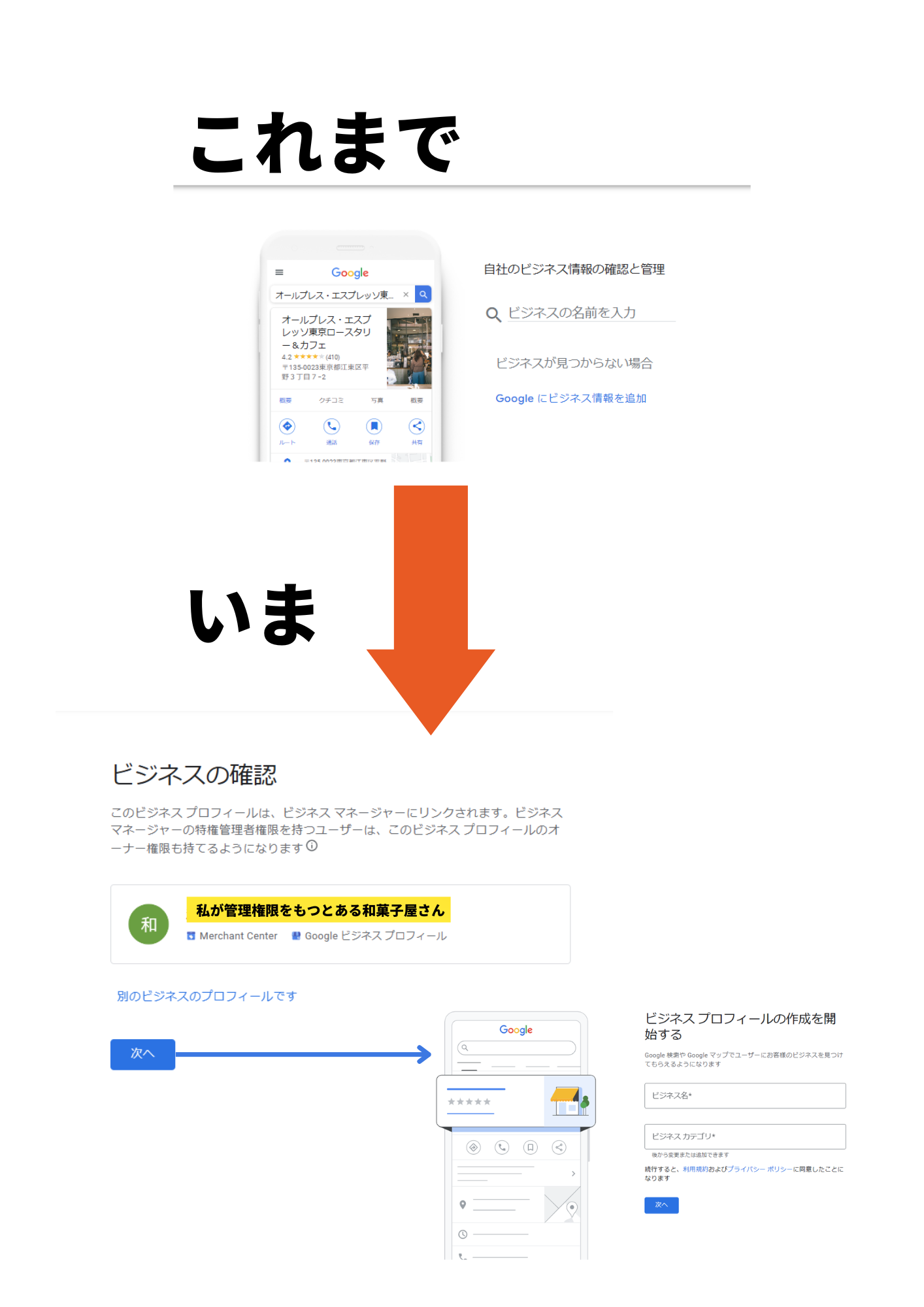 自社のビジネス情報の確認と管理」が見れなくなりました。 - Google
