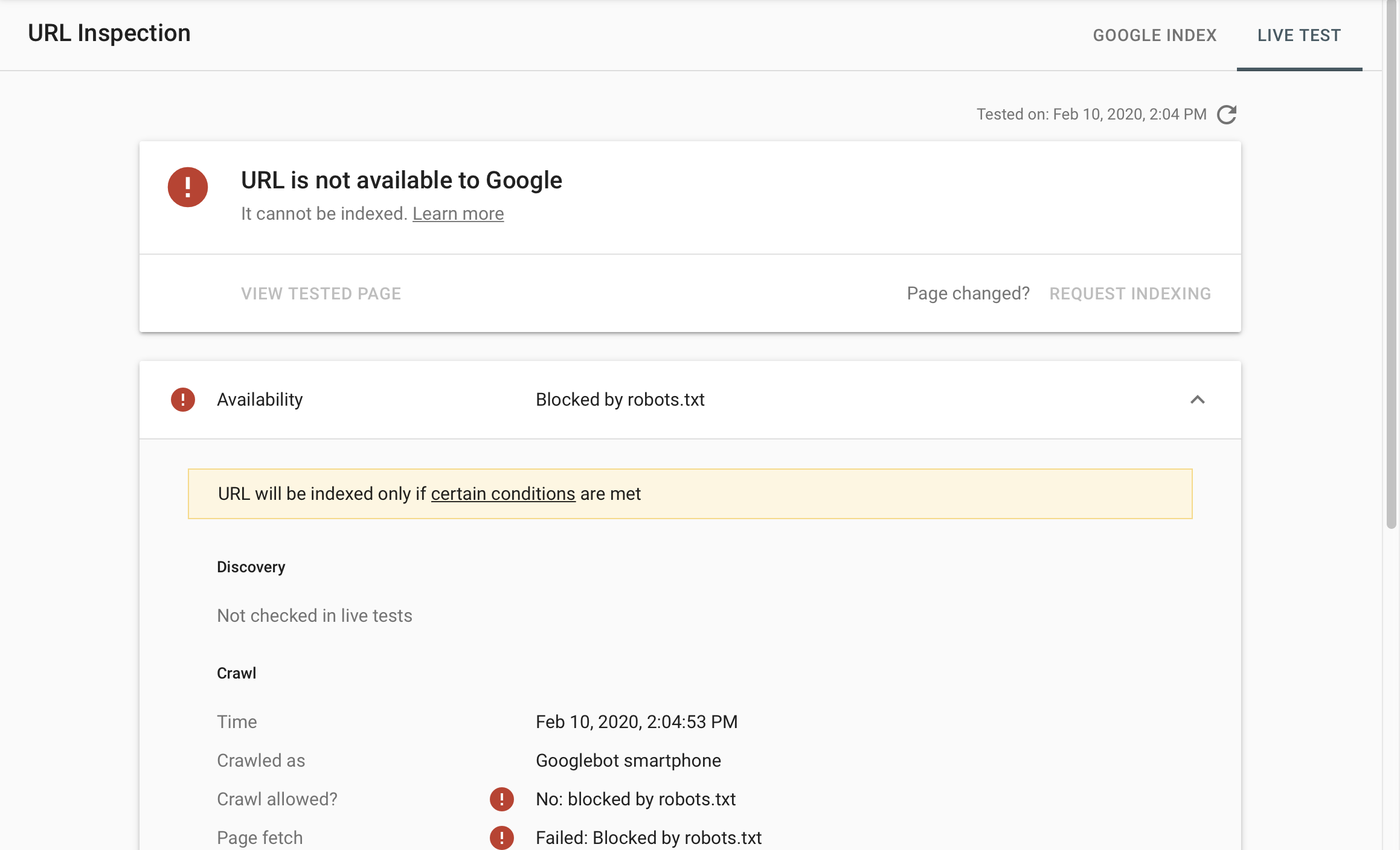Search Console Live Test that page is blocked by robots.txt. However robots.txt allows - Google Search Community