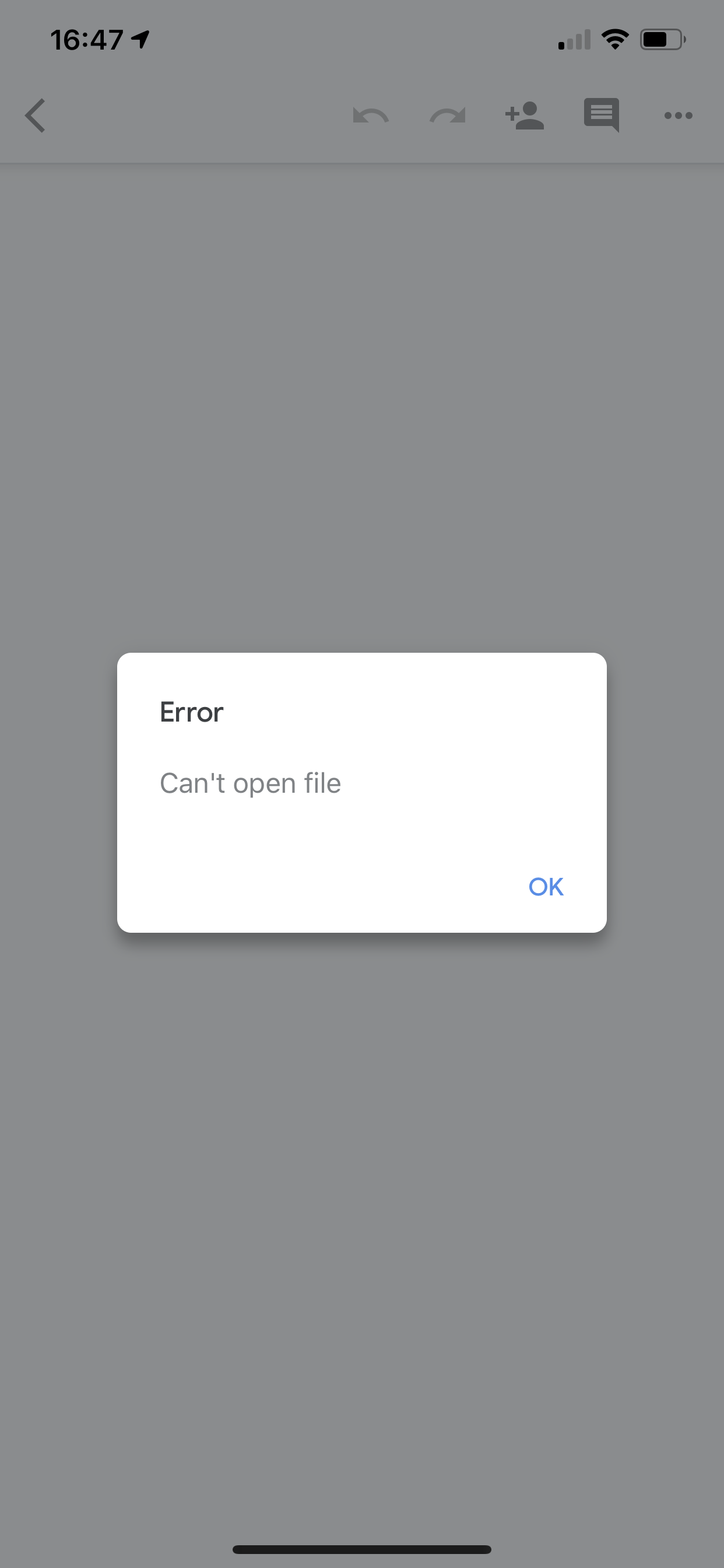 Why can't I open my Google DOC?