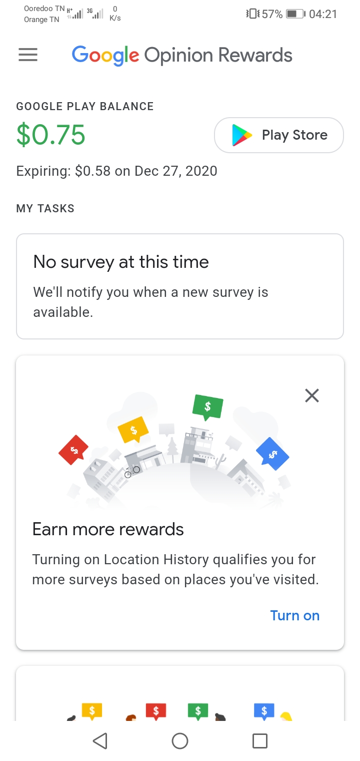 Google opinion rewards