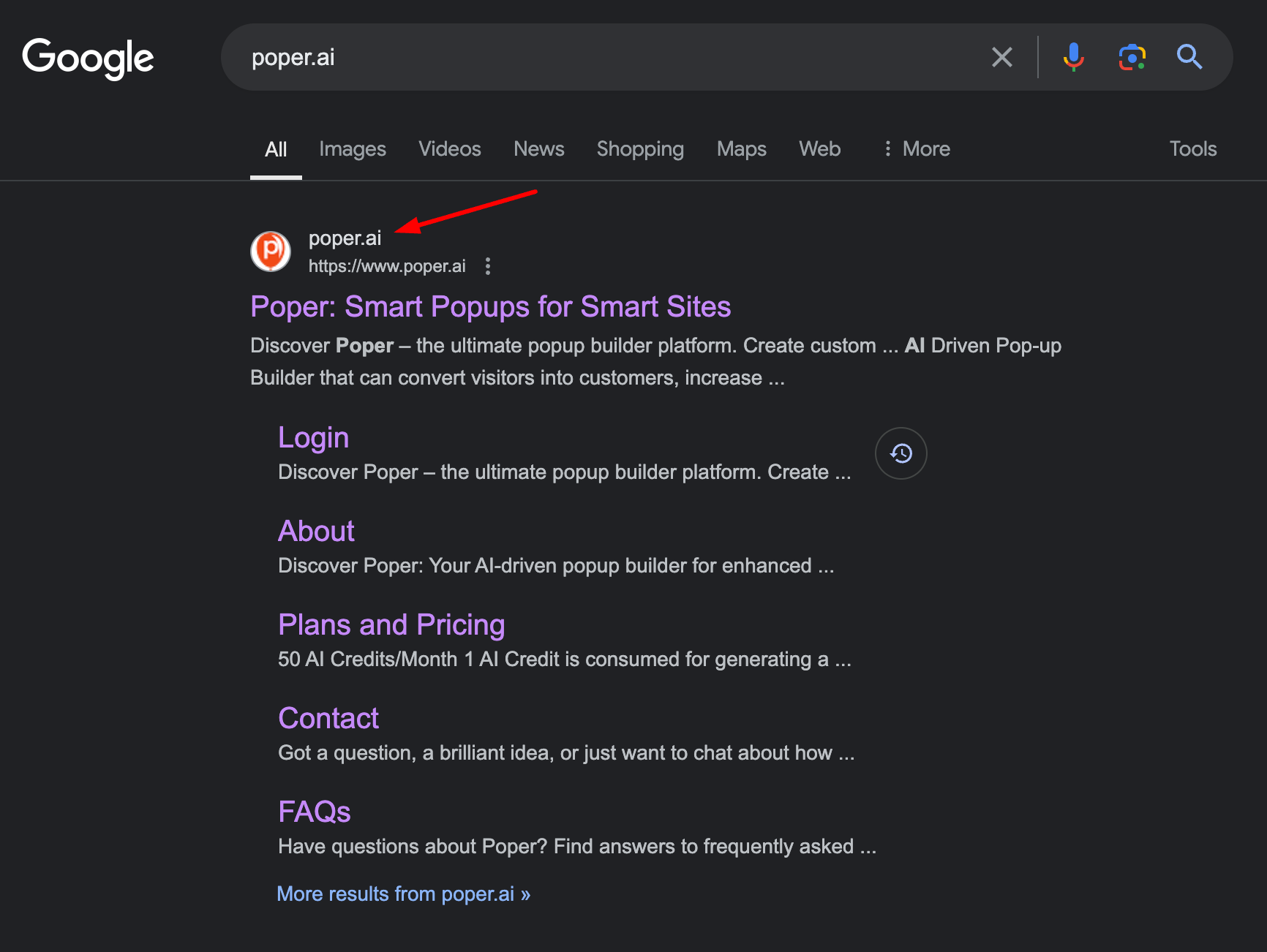 My website name is not coming up in SERP. It&rsquo;s only showing in 