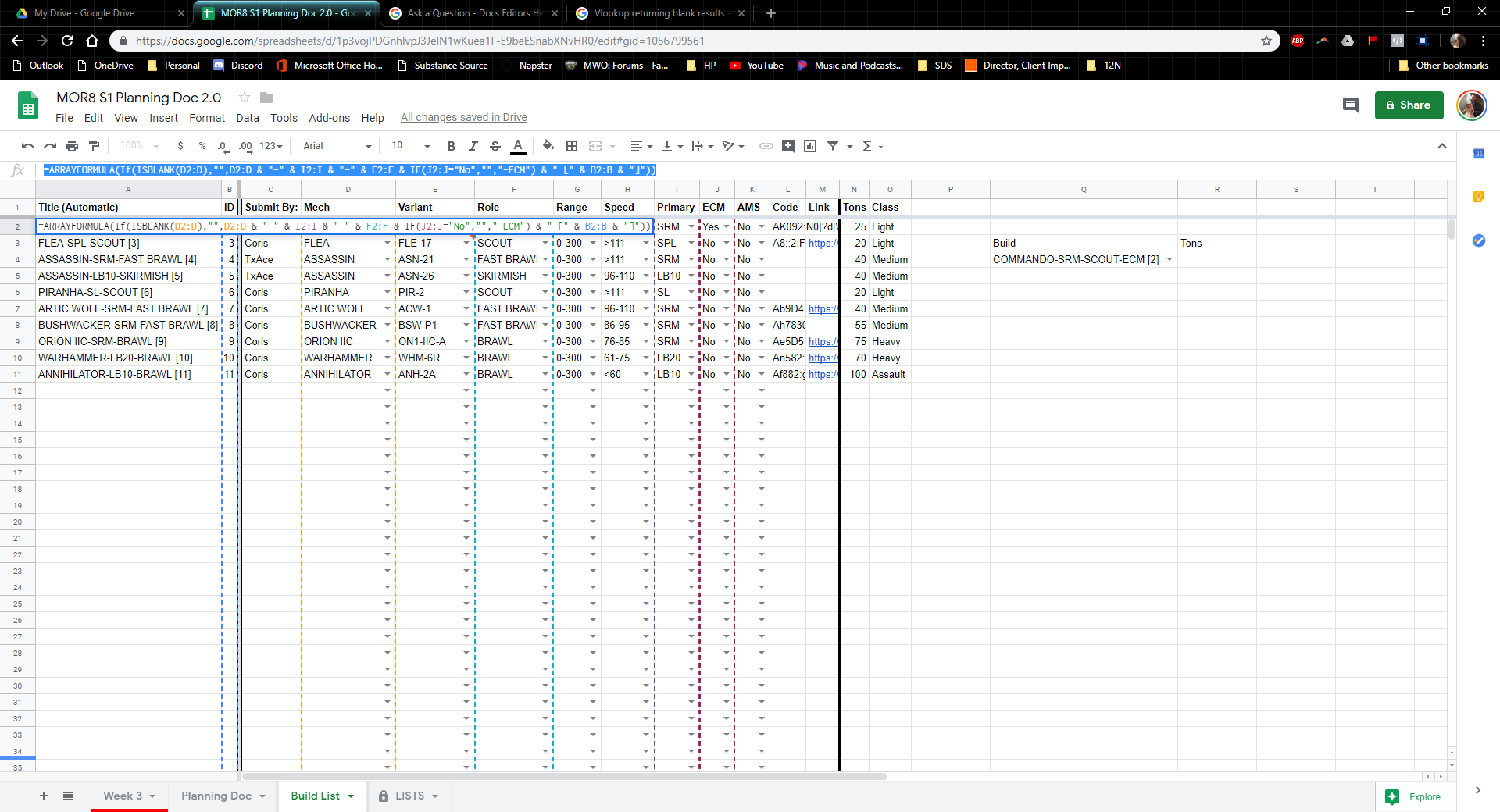 Lookup Based On Arrayformula Resulting In Blank Docs Editors
