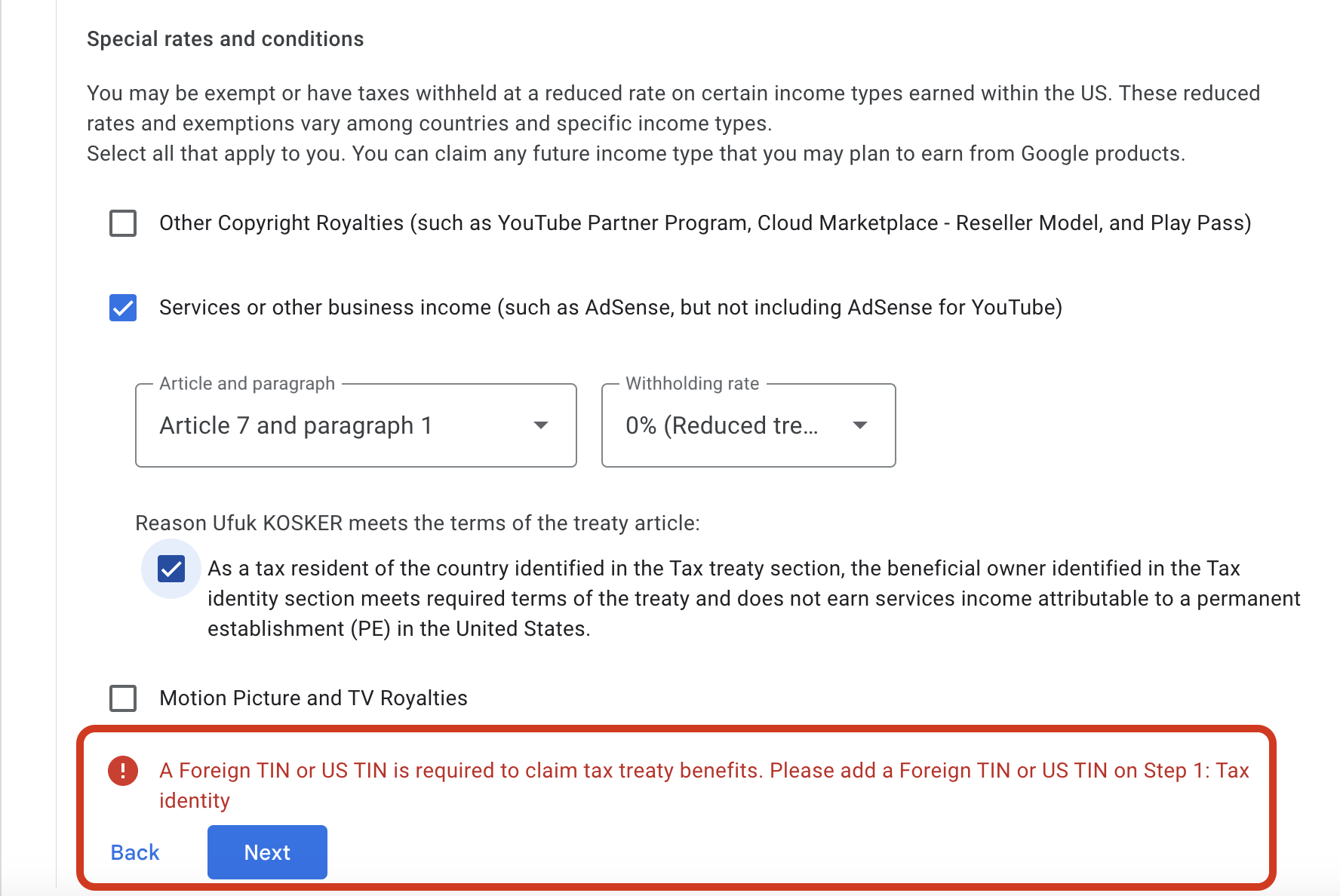 Tax treaty. Türkiye and the US have a tax treaty. - Google AdMob 