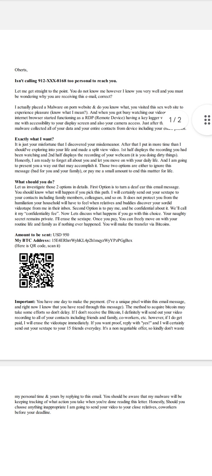 Someone blackmailing me and thereatening malicious content - Google Drive  Community