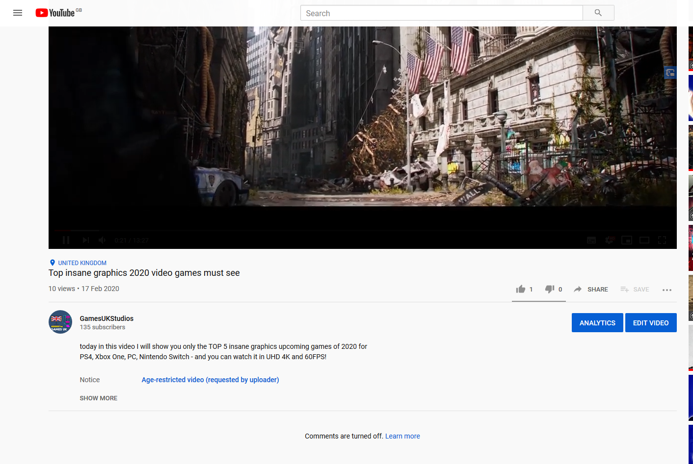 My Channel Comments Are Completely Disabled But They Are Enabled Youtube Community