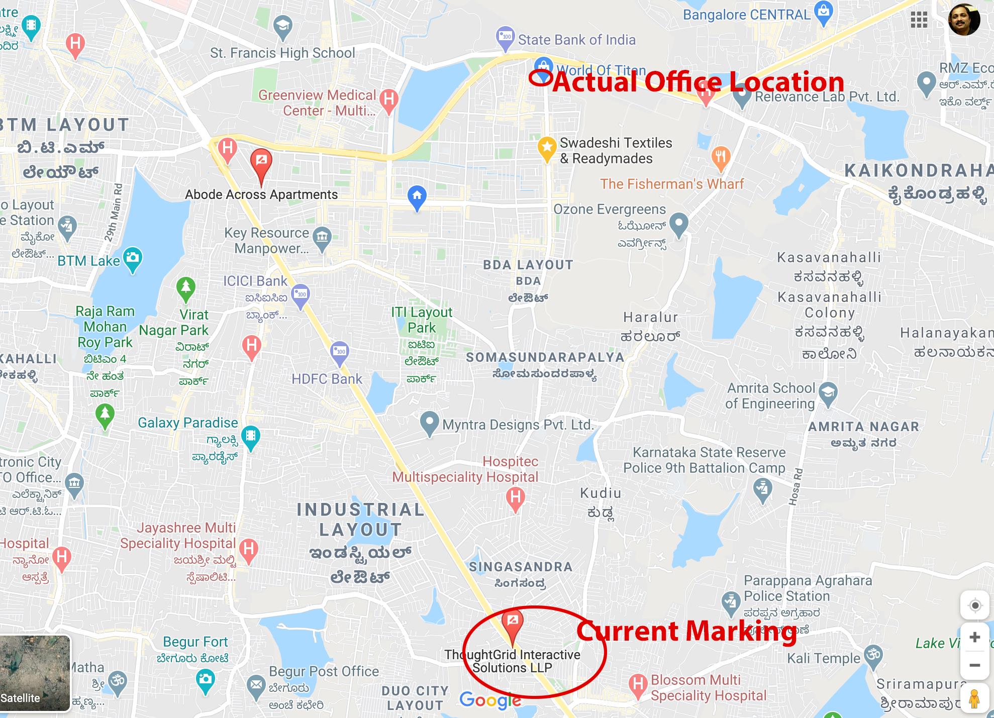 Why is my business showing a wrong location on Google Maps?