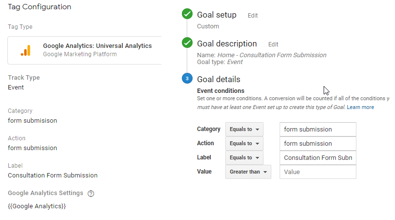 Ga Event Goals Not Tracking / Working Properly - Google Analytics Community