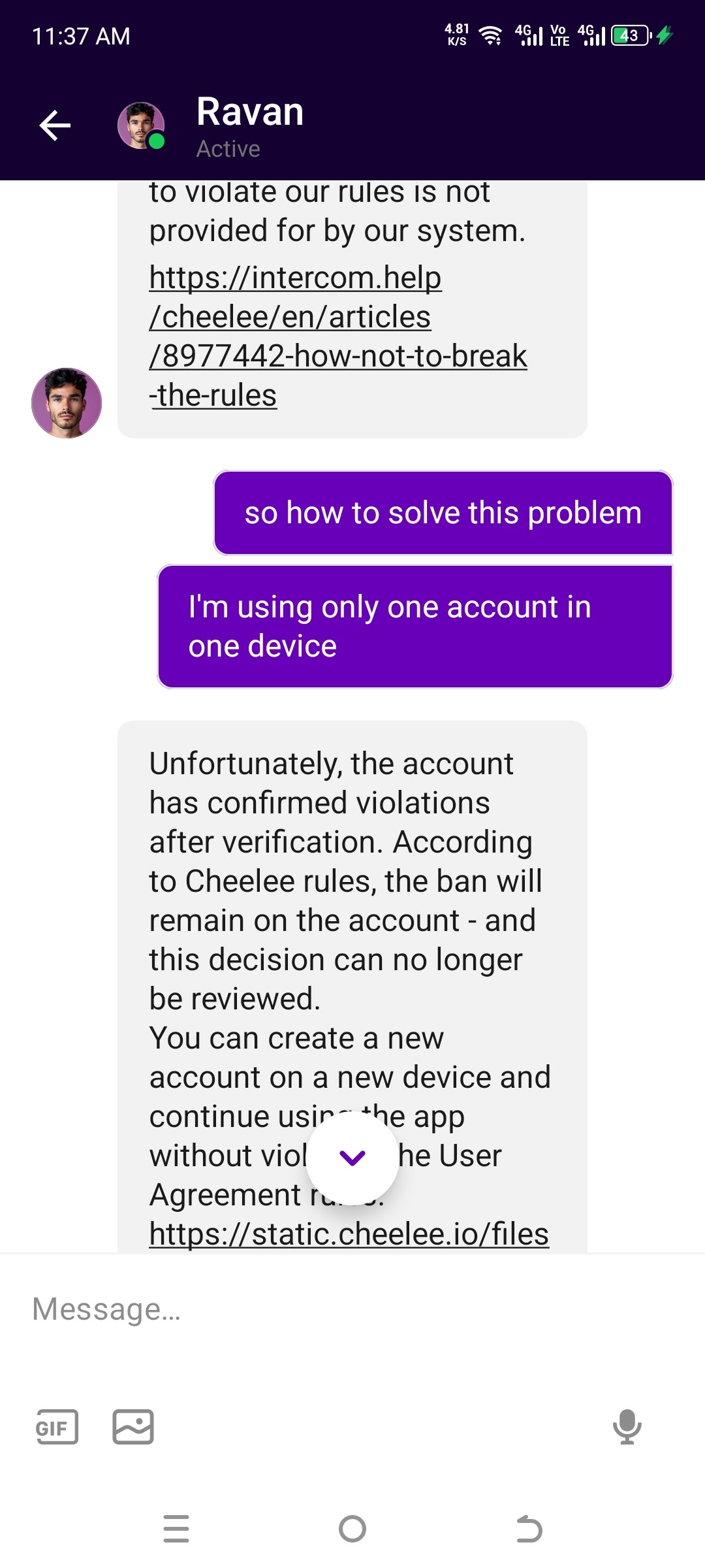 Cheelee application scamming me - Google Play Community