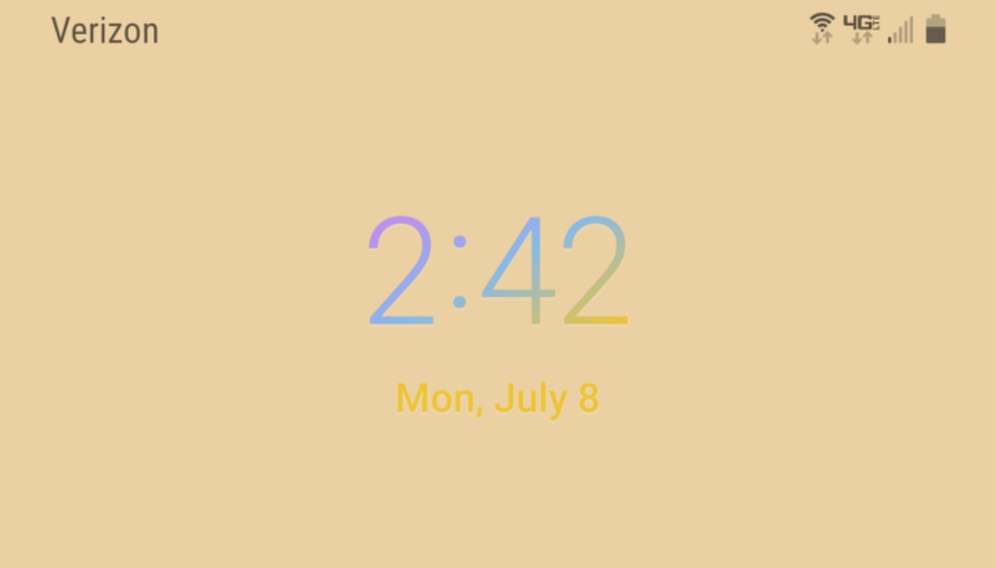 how to change lock screen clock