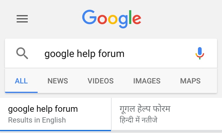 How to get search results in English only ? - Google Search Community