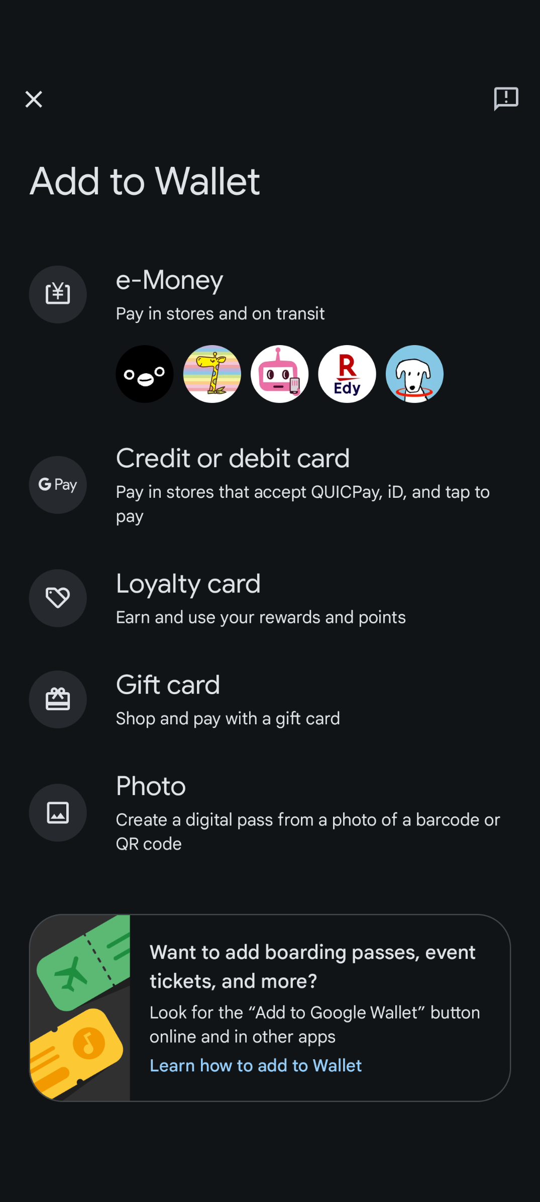Unable adding international transit card - Google Wallet Community