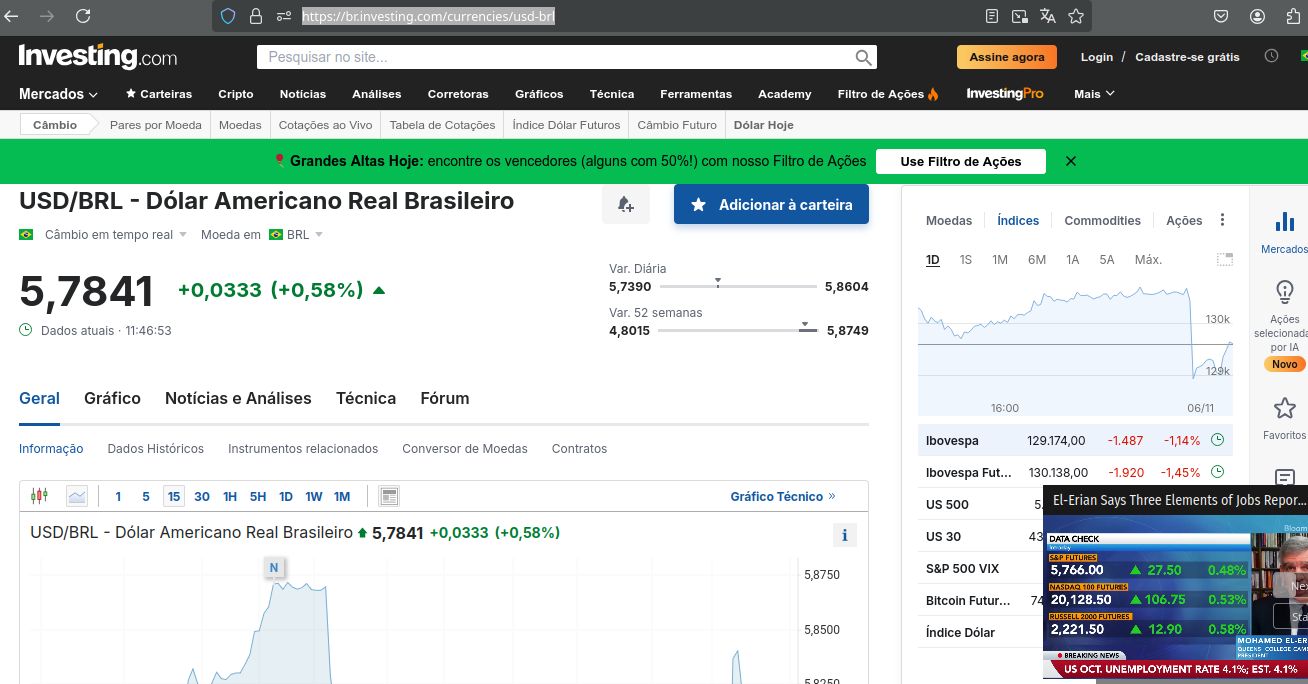 Por que o Google está divulgando o Dólar a 6,13 se está 5,78? - Comunidade Pesquisa  Google e Google Assistente