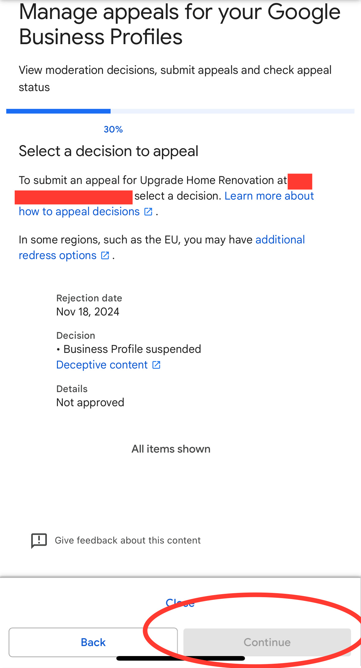 Suspended Google Business Profile - Google Business Profile Community