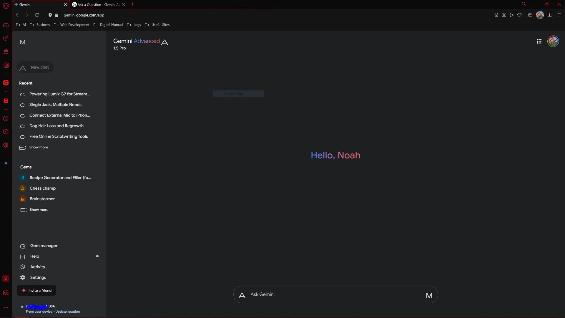 Weird Buttons Appearing When Using Opera GX Browser - Gemini Apps 