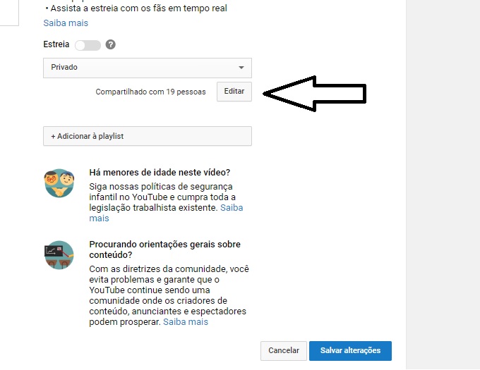 Como COMPARTILHAR vídeo PRIVADO no  