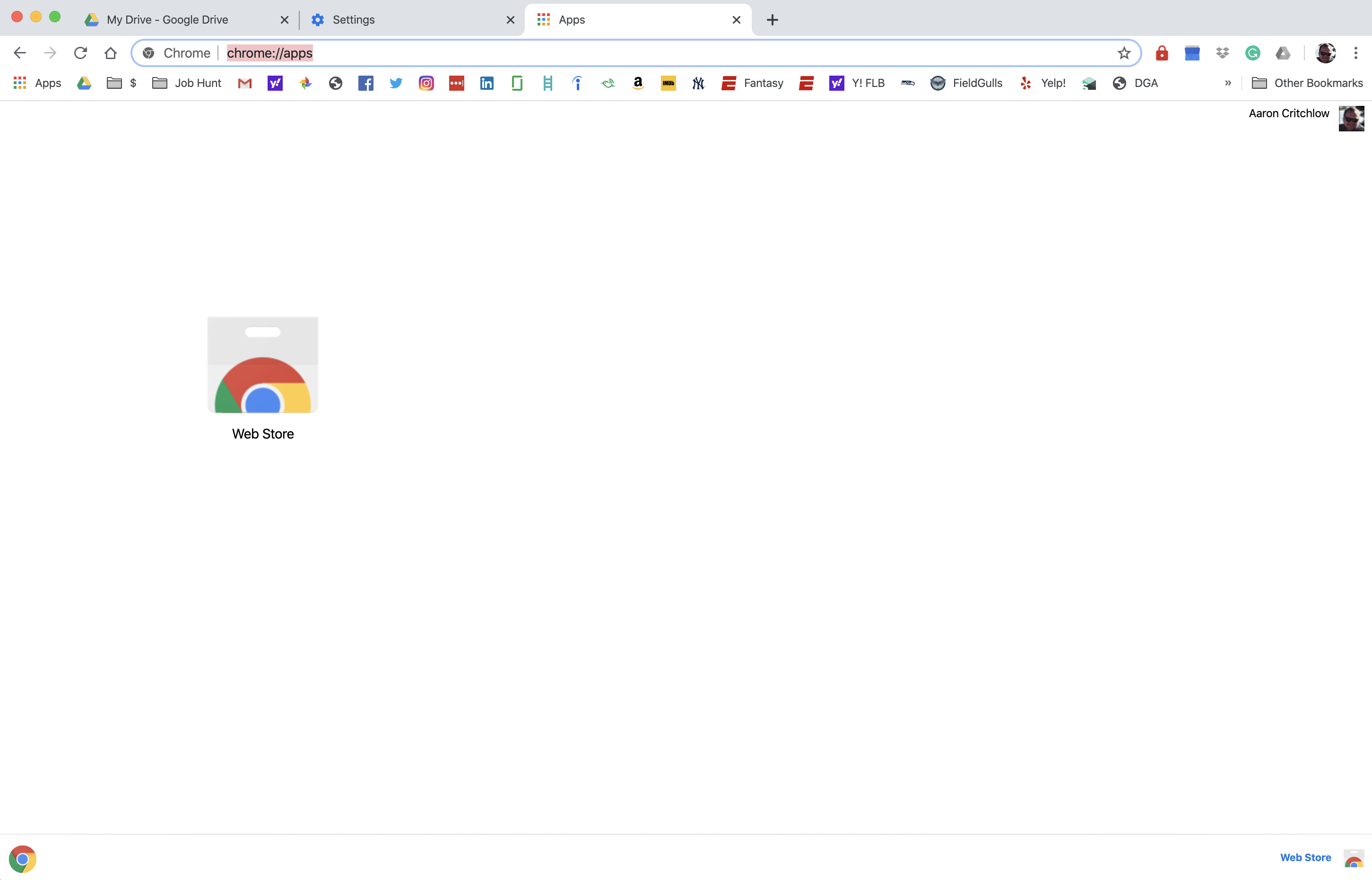 chrome on mac not showing favorites for file attachments