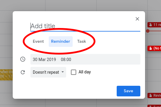 Google Calendar Tasks Vs Reminders