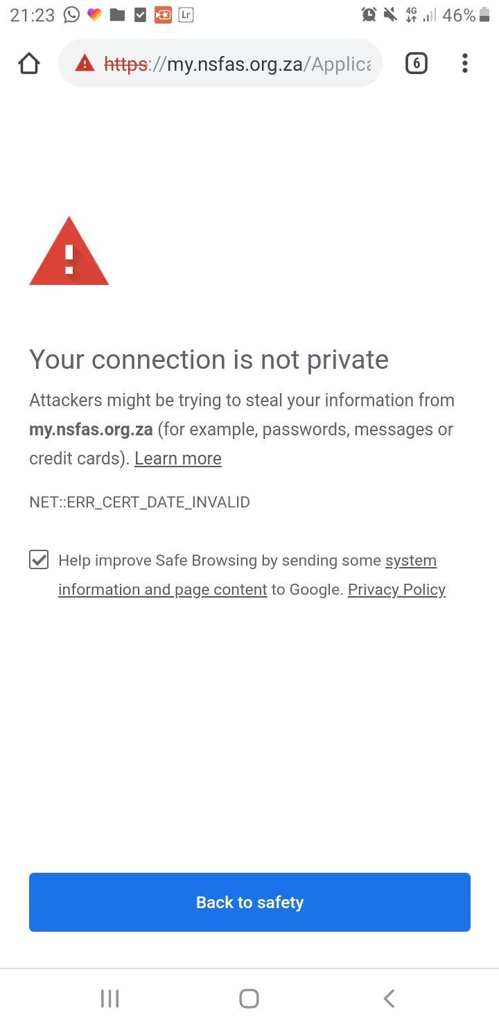 Fix Your connection is not privateAttackers might be trying to steal your  information 