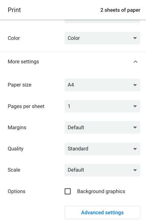 How to print on both sides of the paper. - Chromebook Community