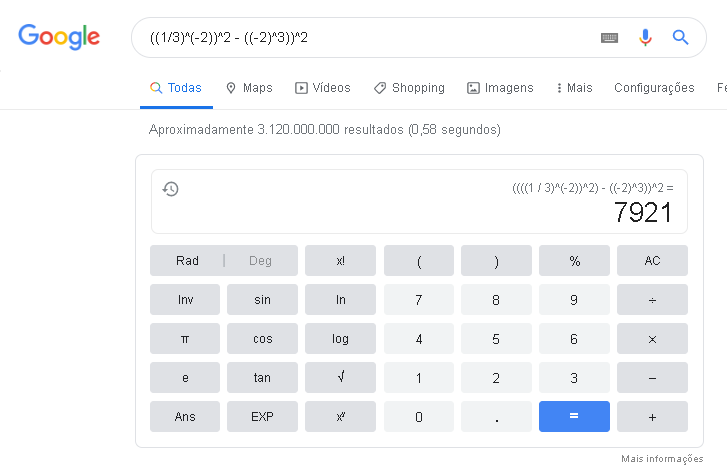 Calculator Bug? - Google Search Community