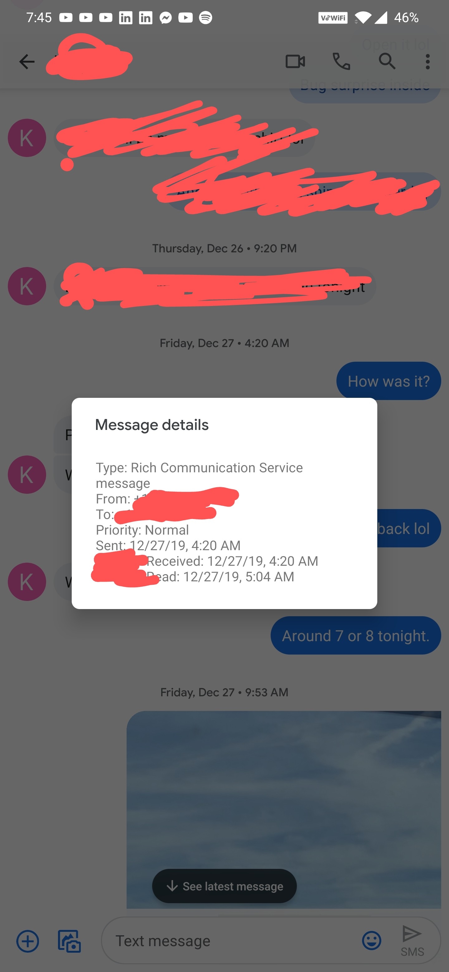 RCS/Chat messages are only working one-way - Google Messages Community