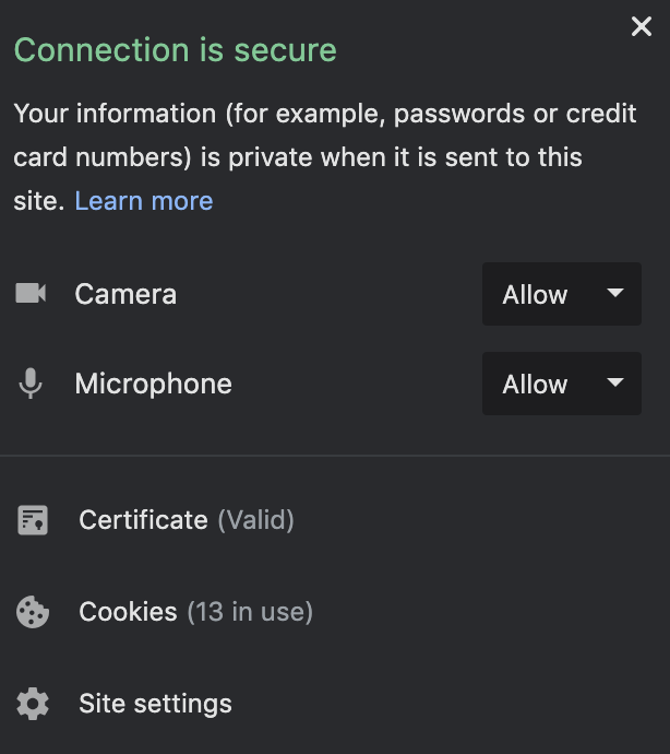 Can T Access Camera Mic Even With Allow Permission Hangouts Community