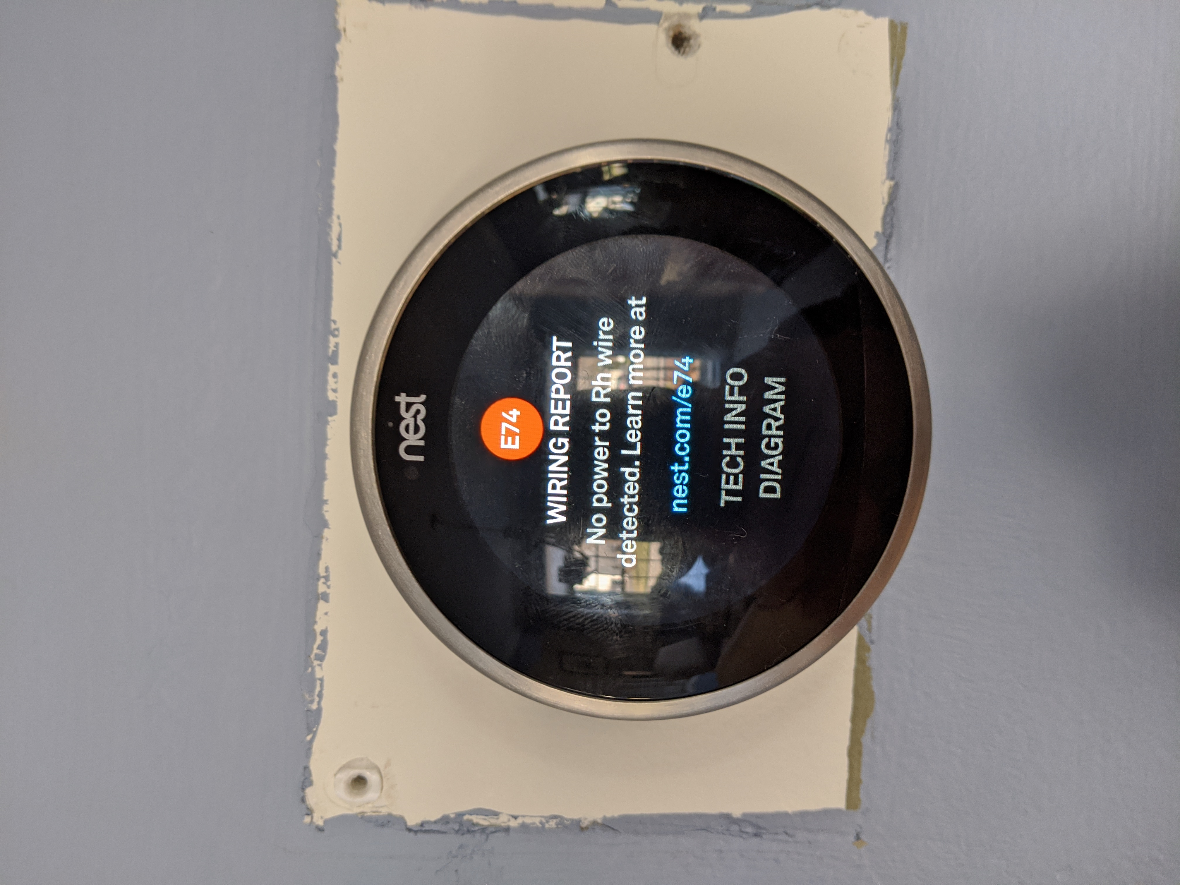 How to handle Nest Thermostat E74 error - Google Nest Community