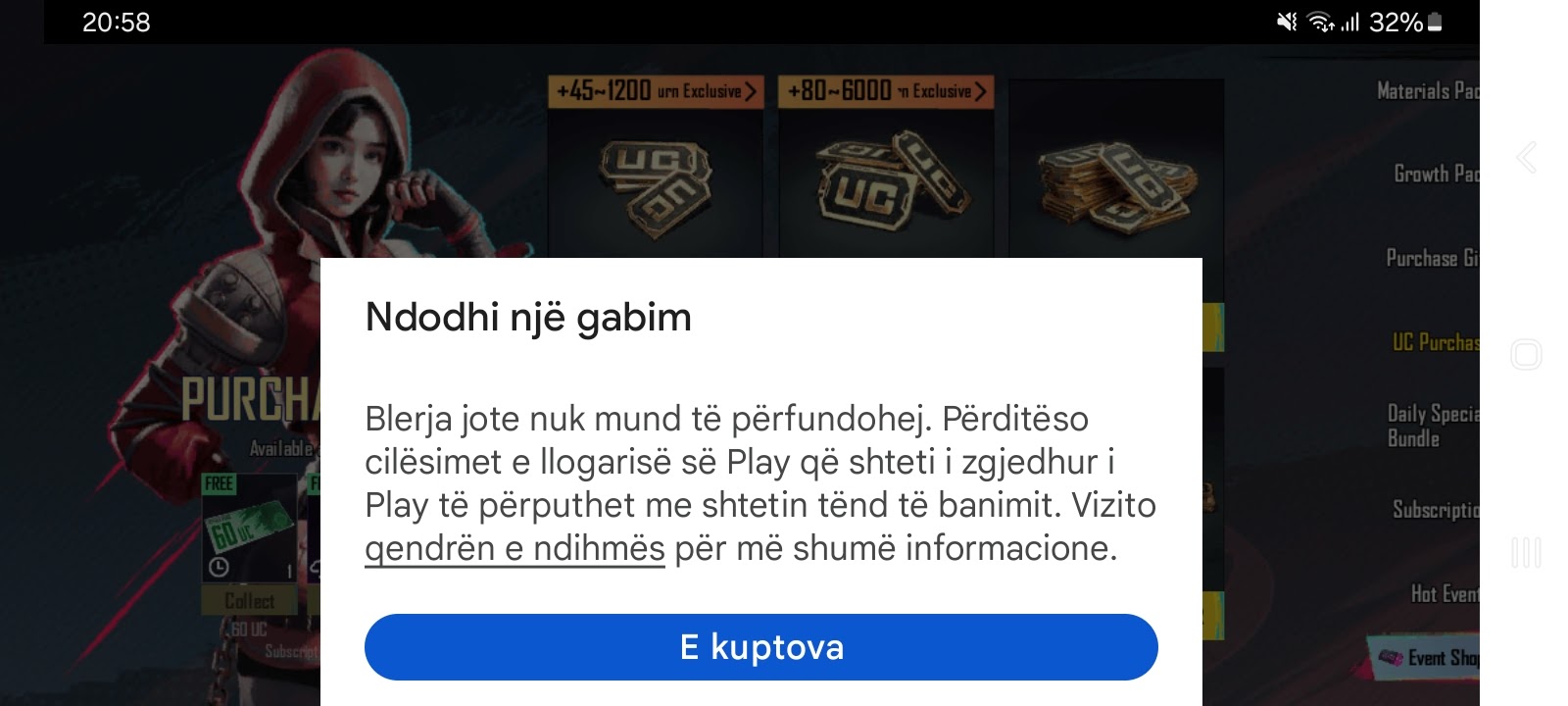 Please buy uc pubg mobile succesfull - Google Play Community