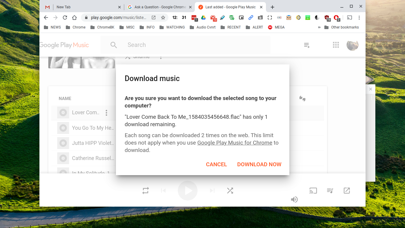 google music download from my computer take too long