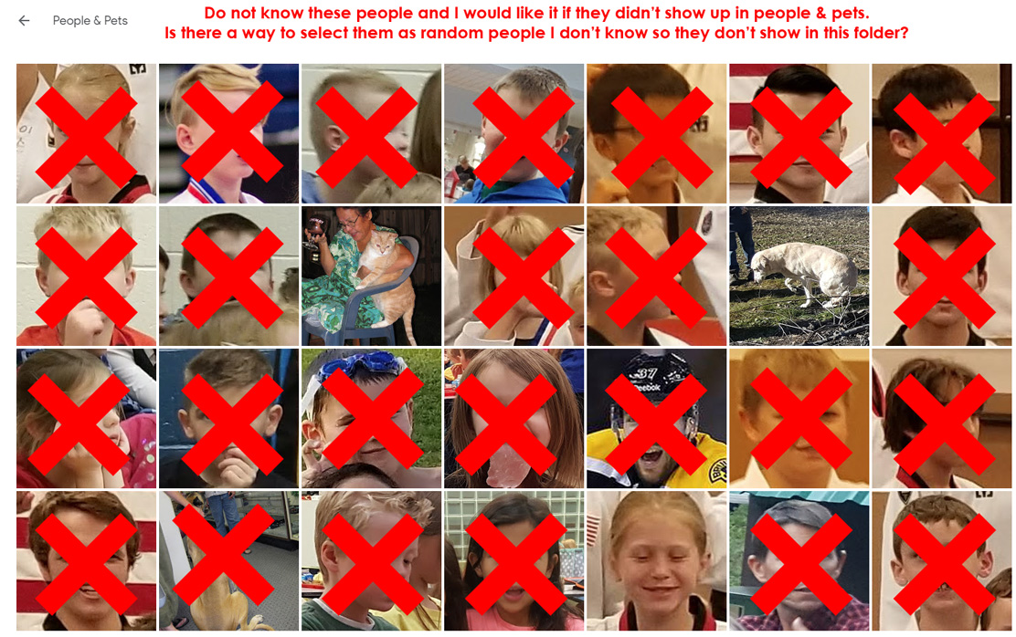 Google Photos Random People
