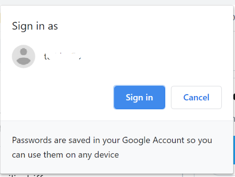 google chrome signs me out of everything