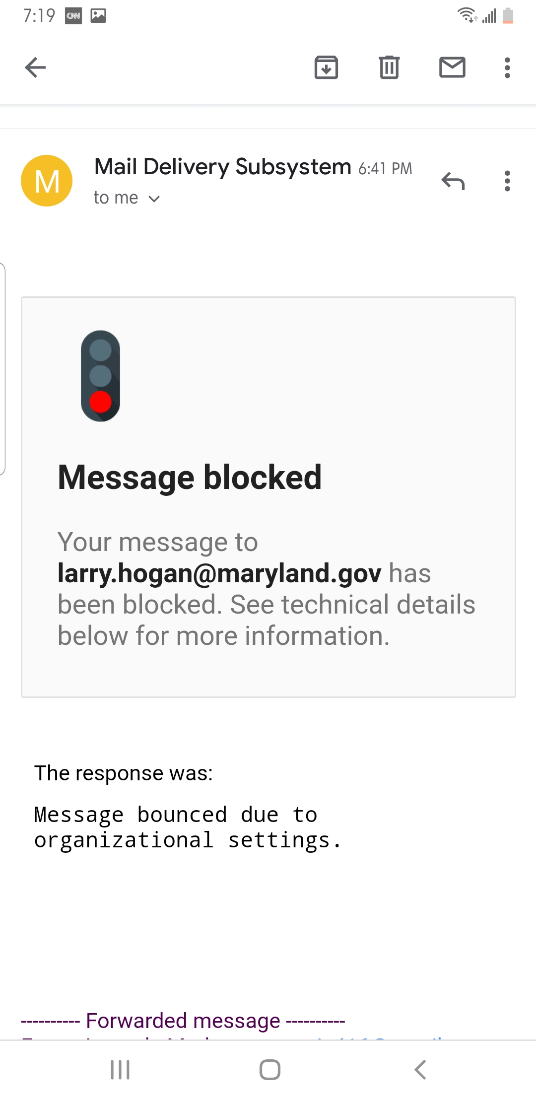 Received blocked messages reply can anyone help me - Gmail Community