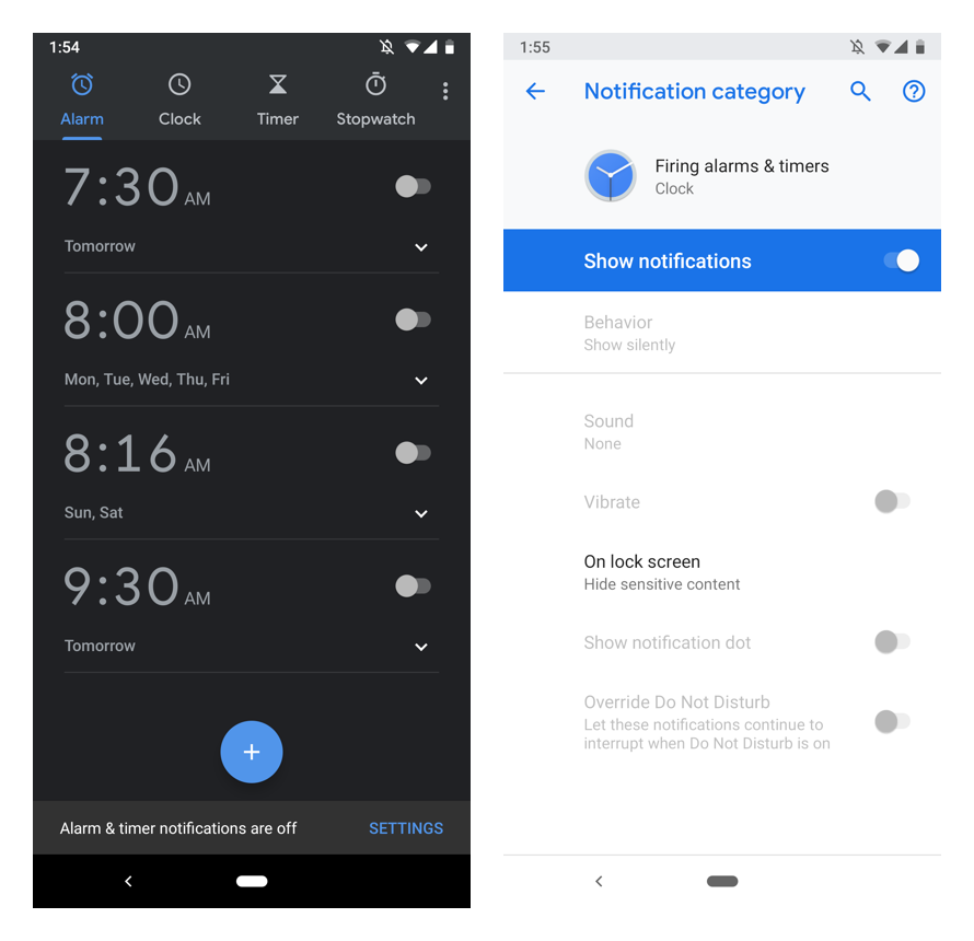 samsung alarm clock app