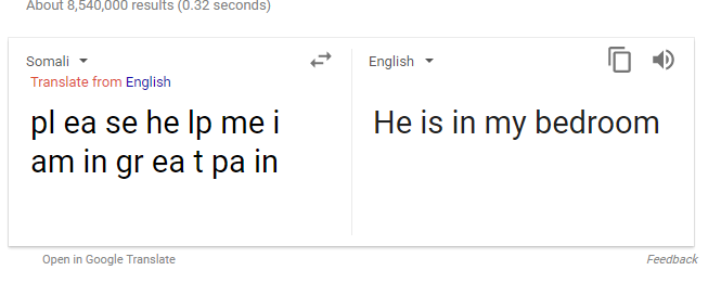 Somali To English Bug Google Translate Community