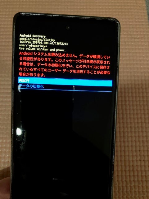 Google Pixcel 6a / バグで正しいPINを入れても解除されない / Find