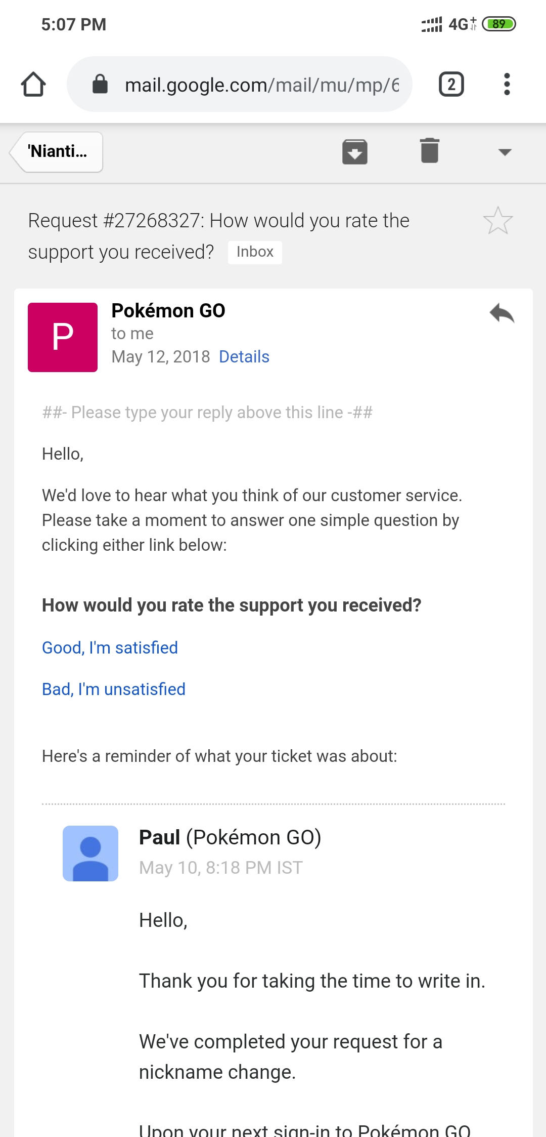 pokemon go google account