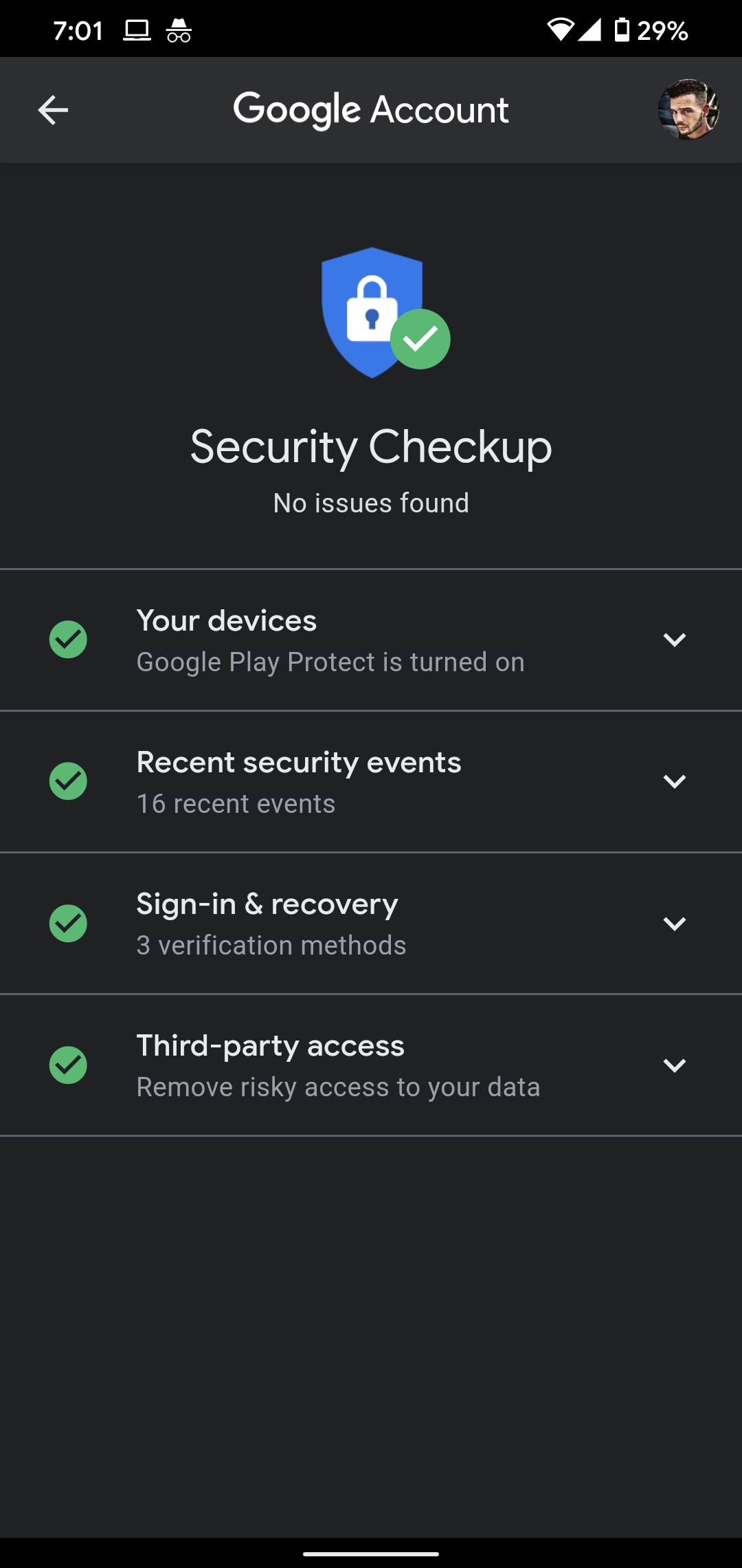 Security Issue Found In Main Page Of My Account Google Account Community