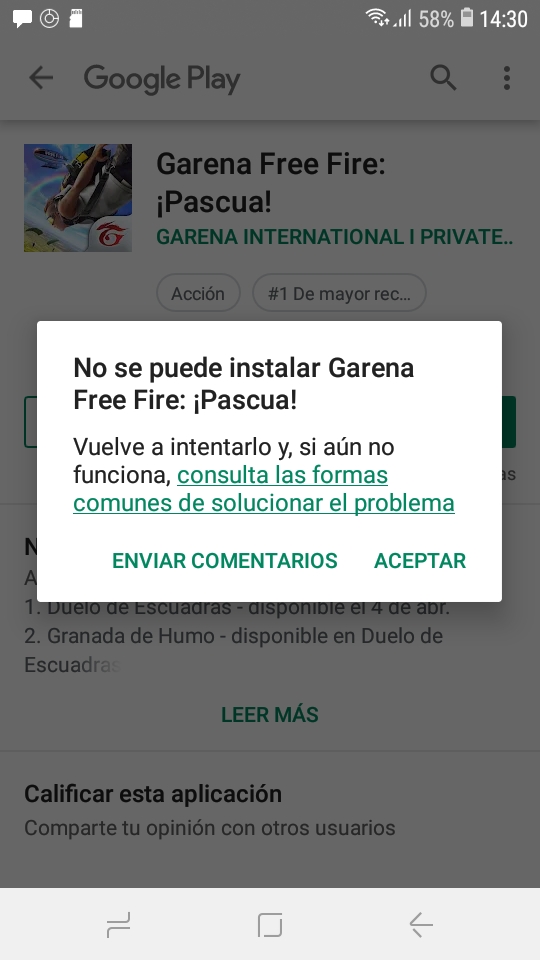 Garena Free Fire no me deja entrar: Solución (Android)