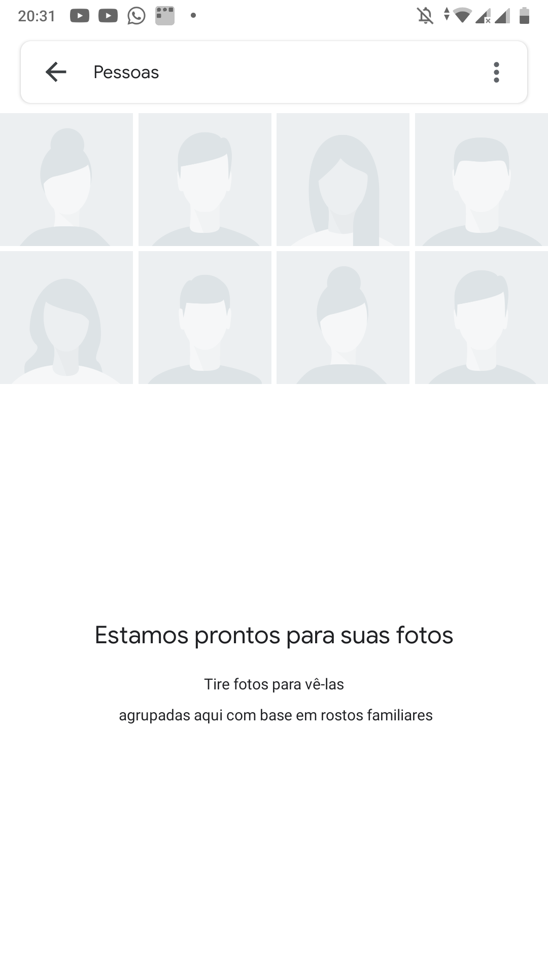 Não está aparecendo pessoas no fotos - Comunidade Google Fotos