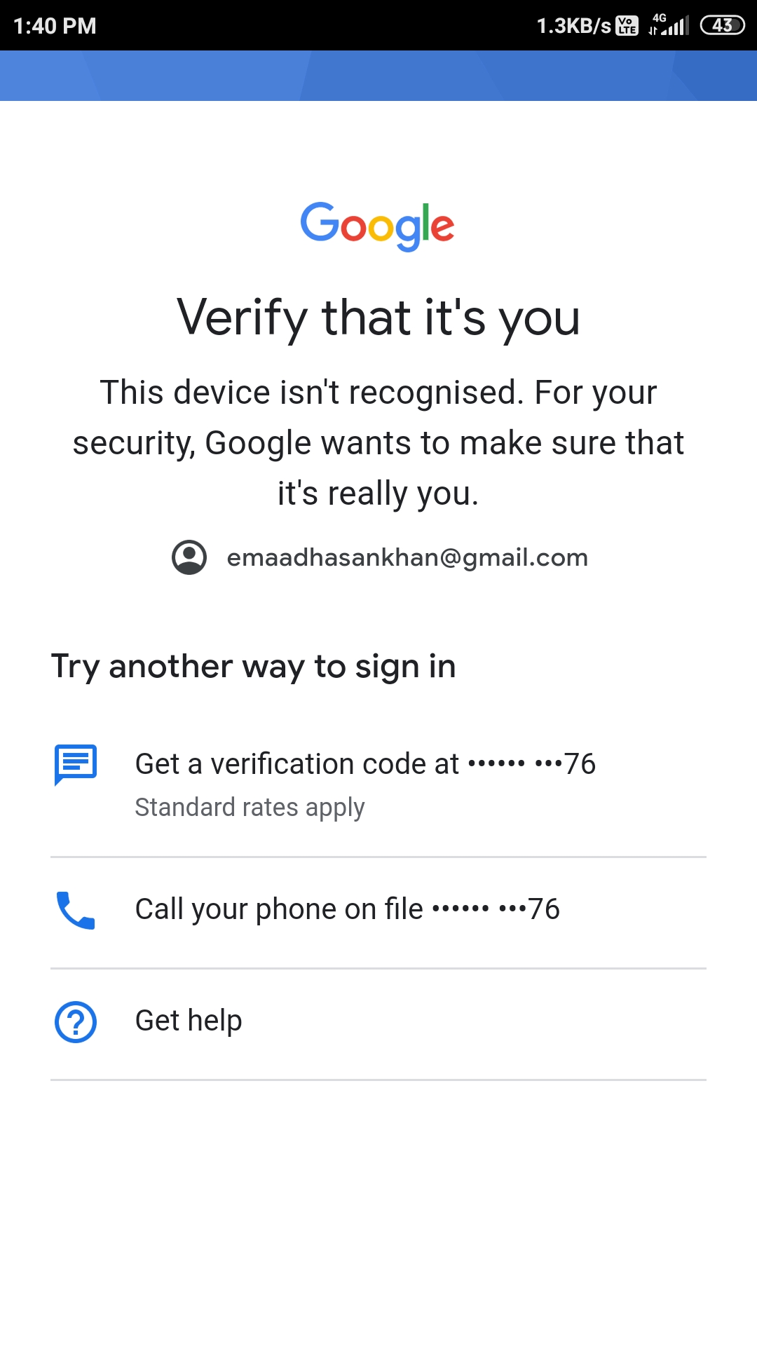 Google Can T Verify Your Device Google Account Community