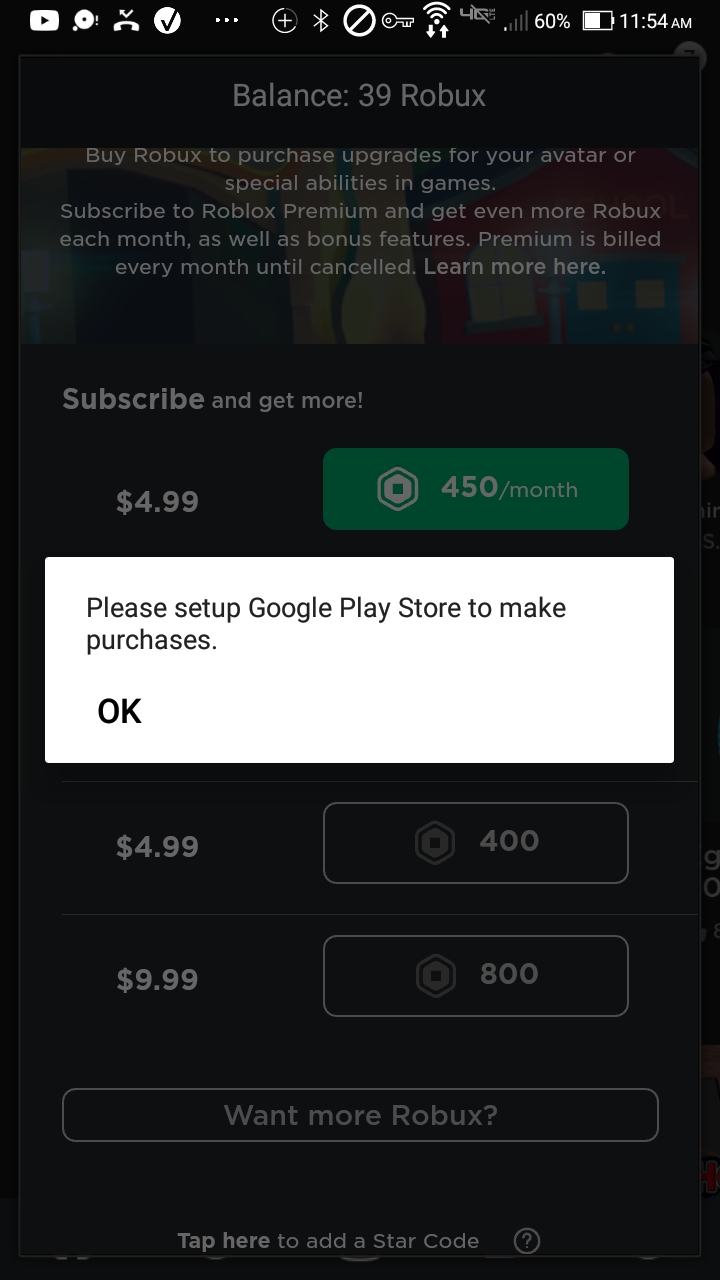 Google Play Store Roblox Robux