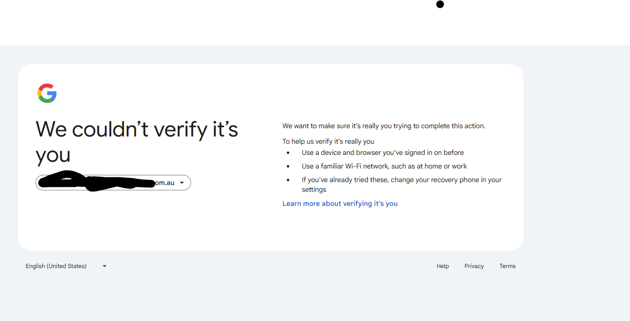 Unable to enable 2-Step Verification on Workspace user account