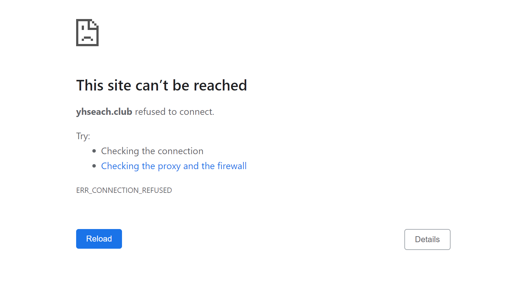 This site can't be reached  refused to connect. - Google Chrome  Community