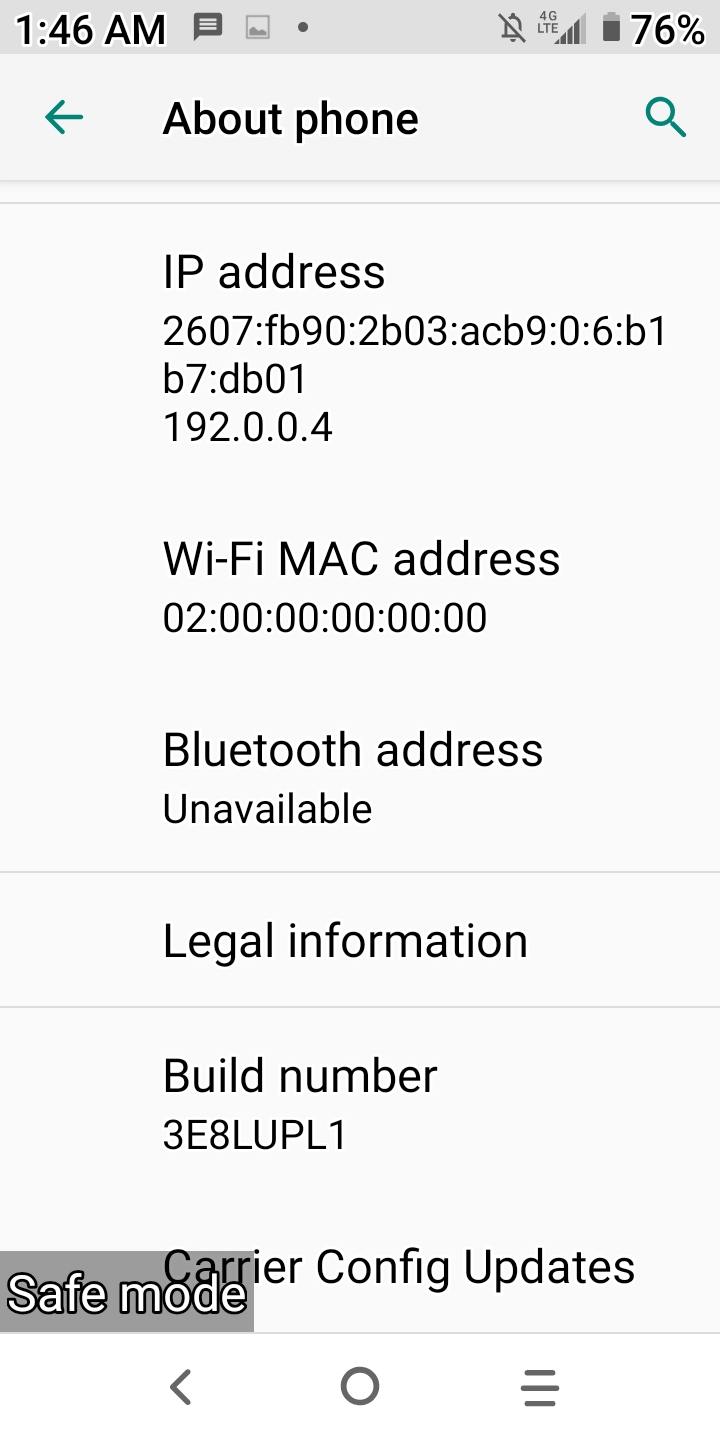 what is my ip for my phone