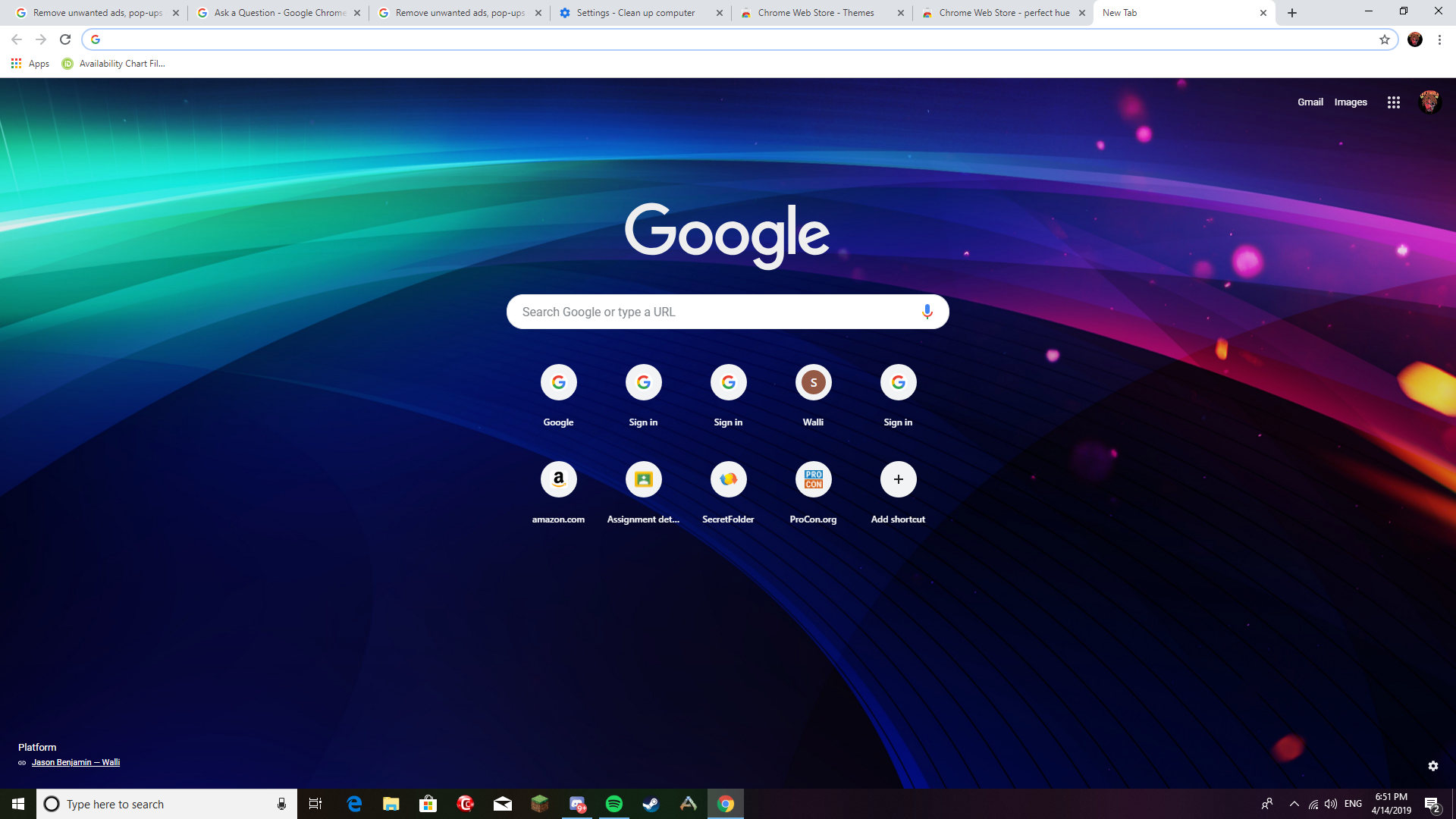 Can T Remove A Theme I Downloaded Comes Back When I Pick A New One After Resetting Chrome Google Chrome Community